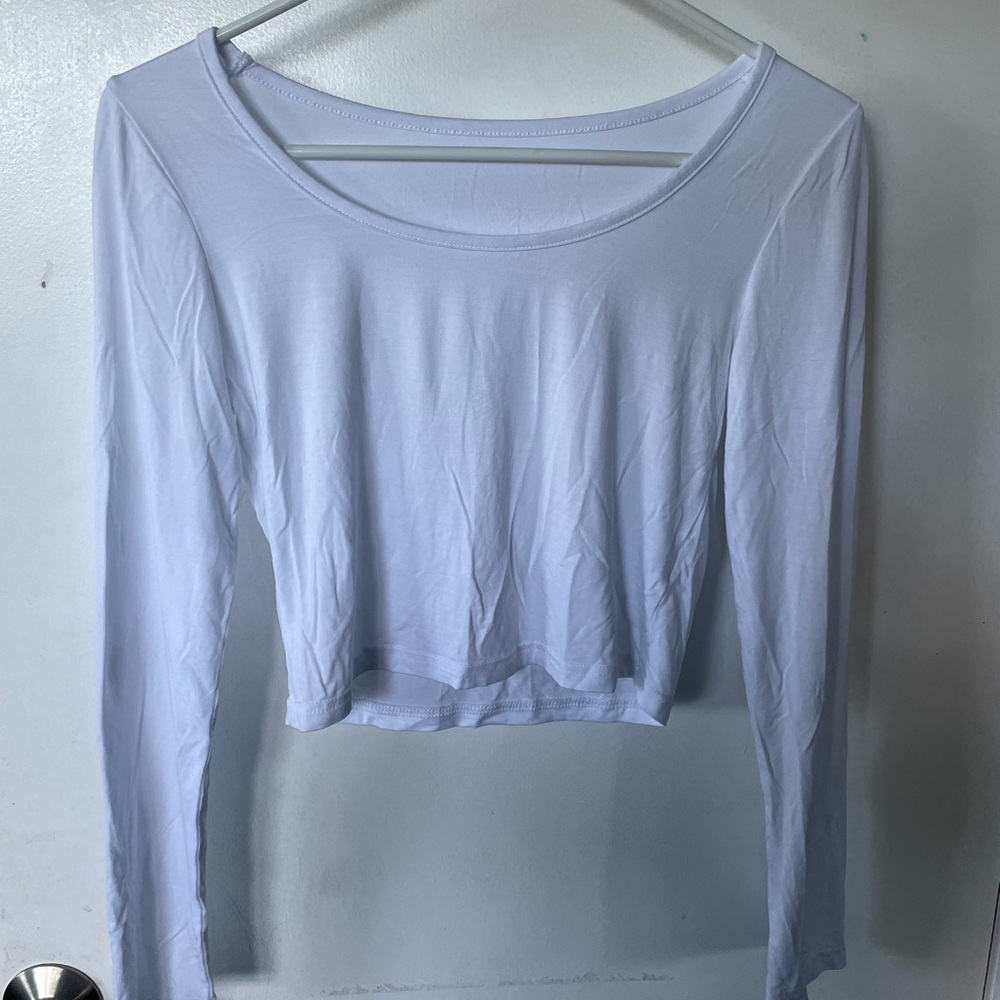 White crop top